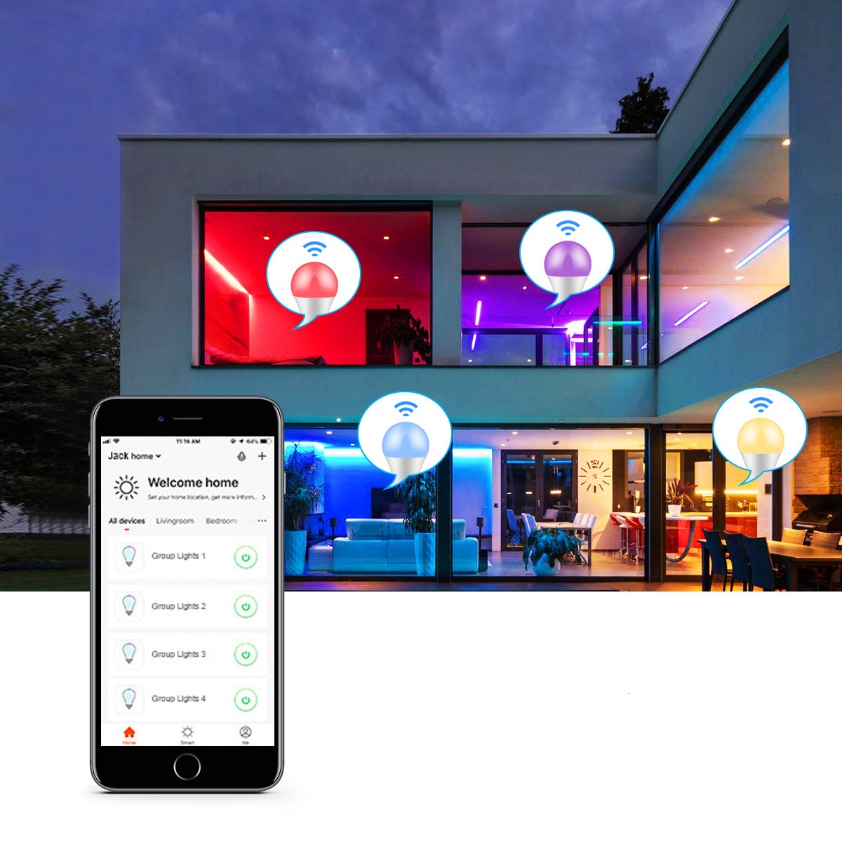Bombilla LED Inteligente con Wi-Fi Zentiq